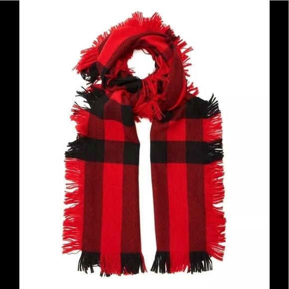 Burberry Unisex Half Mega Fashion Fringe Scarf - Picture 1 of 12